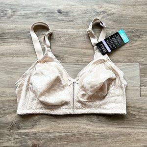 NWT Bali Wire Free Classic Comfort Nude Beige Bra 34D